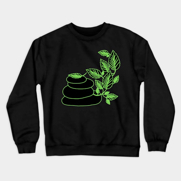 ZEN LEAF Crewneck Sweatshirt by Fredonfire